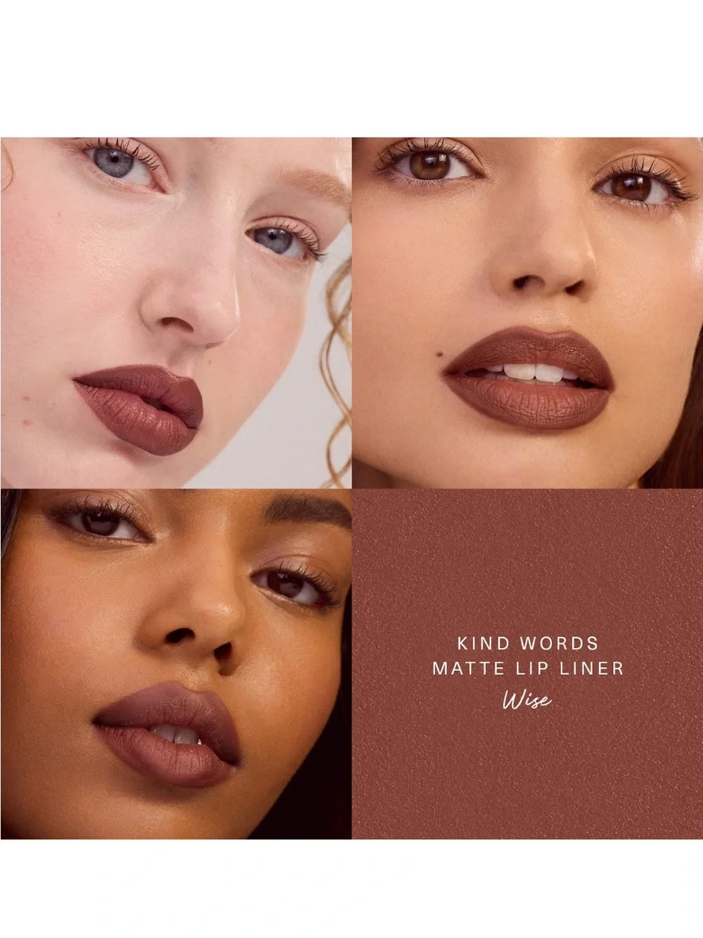 Rare Beauty Lip Liner Pencil — Rich Brown Shade